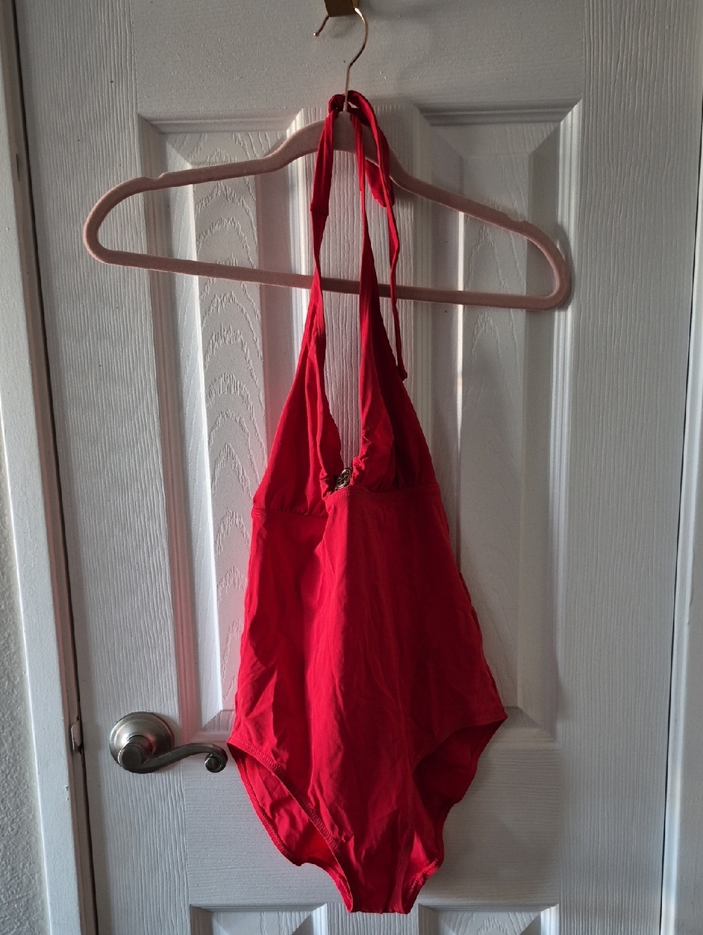Tory Burch Red Halter Swimsuit Top